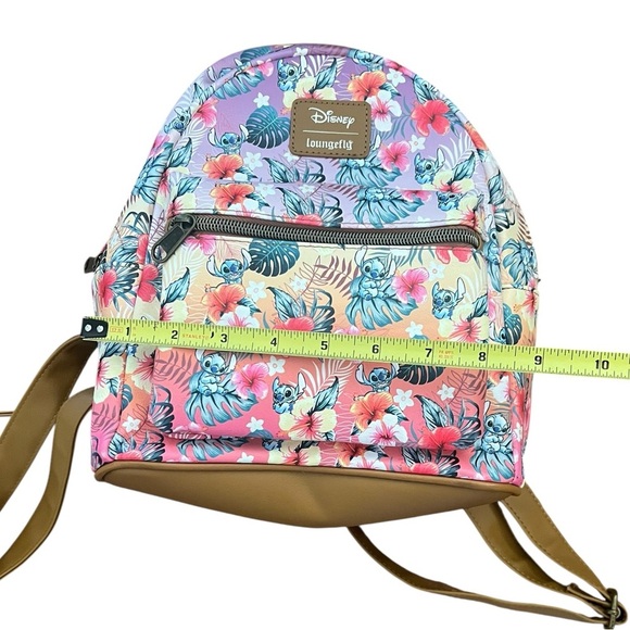 Loungefly x Disney Stitch Tropical Print Backpack & Wallet Card Holder Set